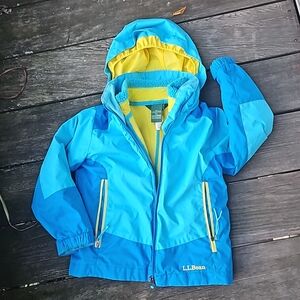 LL Bean Kids' Fleece Lined Waterproof 3-in-1 Winter Jacket